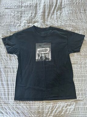 Black Graphic Crewneck T-Shirt - Classic Short Sleeve empyre